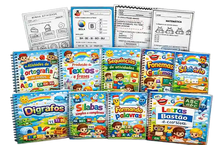 Kit 2.500 Atividades BNCC Alfabetização